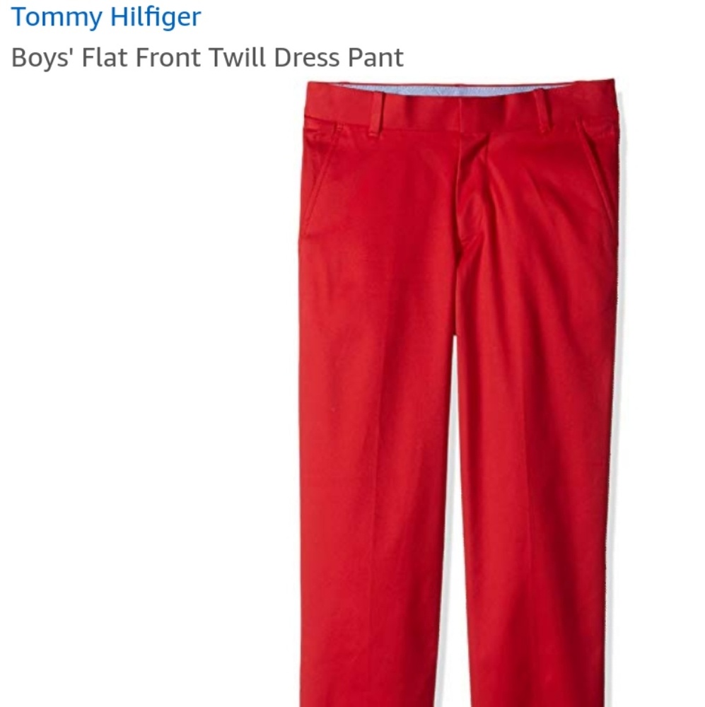 Boys' Flat Front Twill Dress Pant